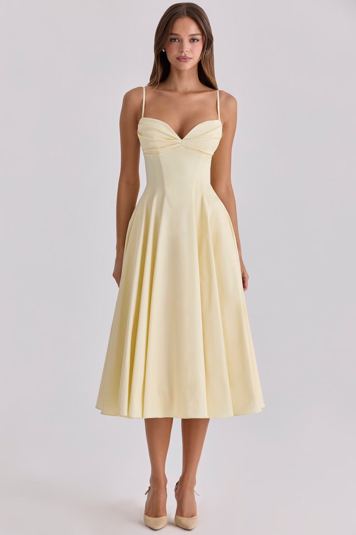 Dorota | Elegancka Sukienka Midi