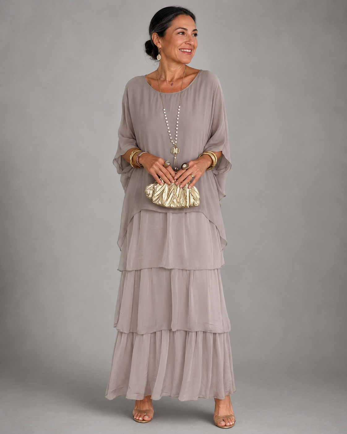 Matilda | Elegancka, zwiewna sukienka maxi