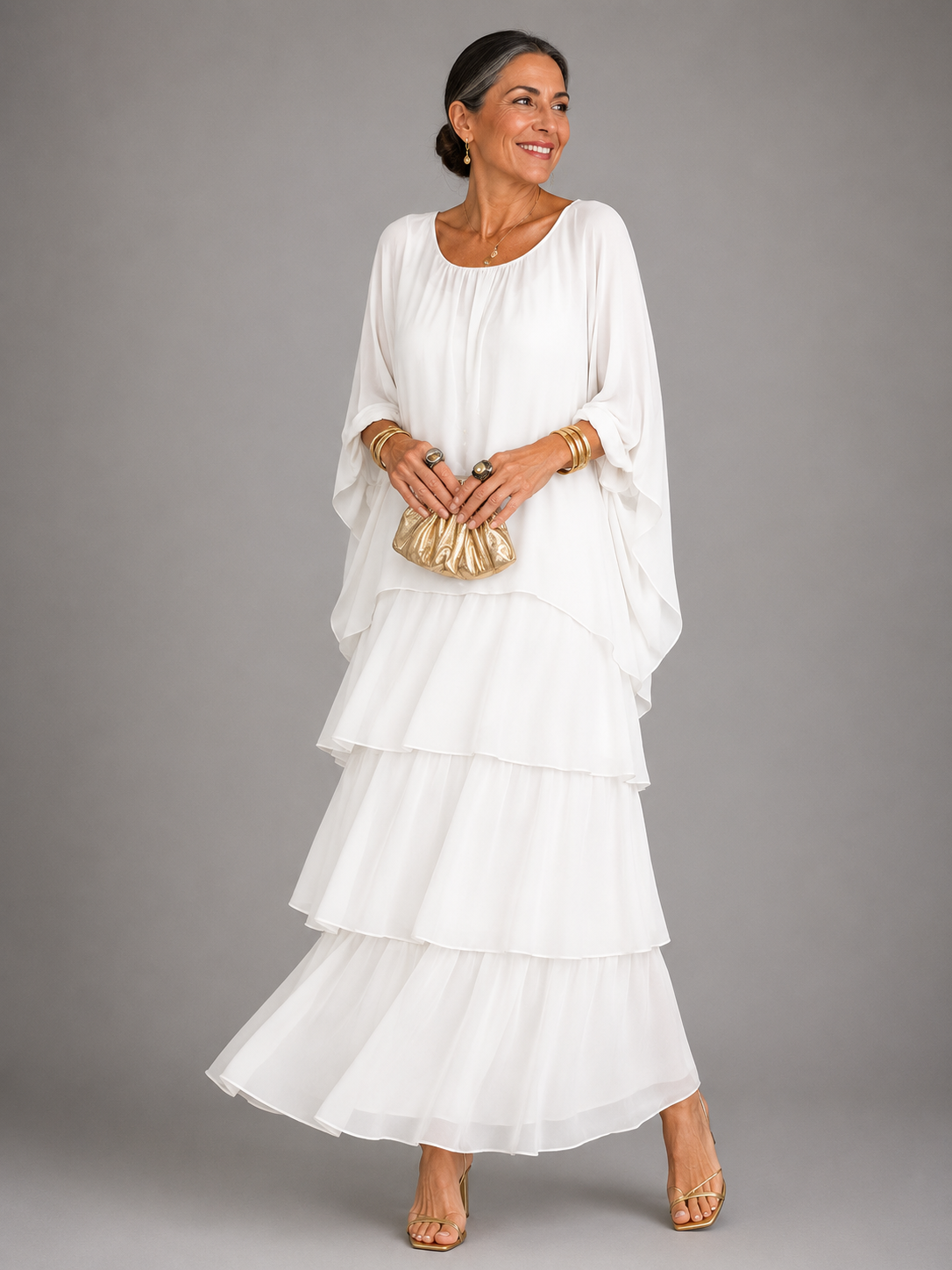 Matilda | Elegancka, zwiewna sukienka maxi