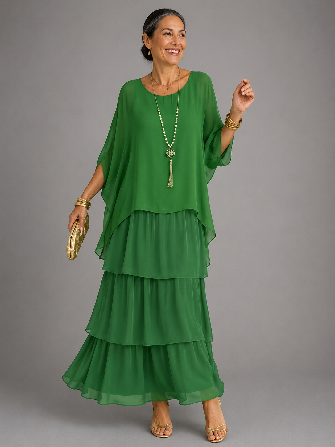 Matilda | Elegancka, zwiewna sukienka maxi