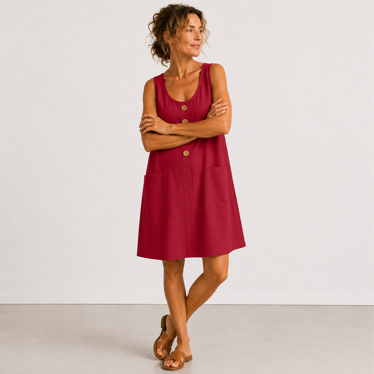 Maud | Elegancka Sukienka Bez Rękawów
