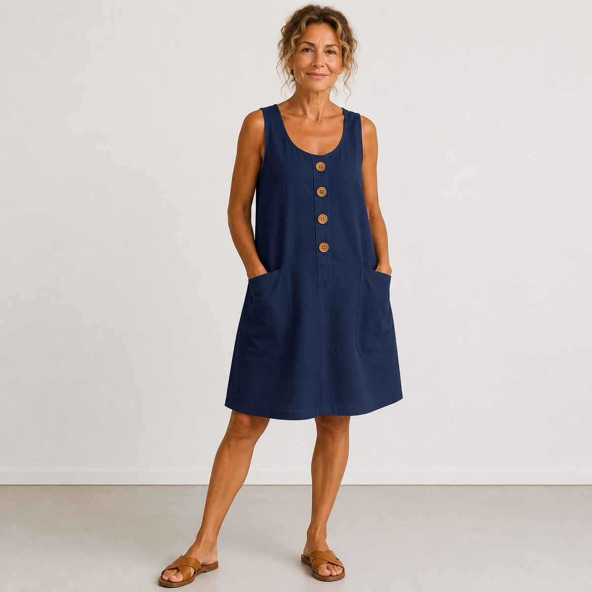 Maud | Elegancka Sukienka Bez Rękawów