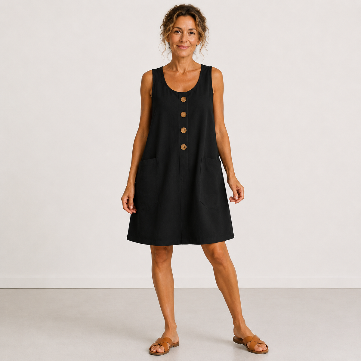 Maud | Elegancka Sukienka Bez Rękawów