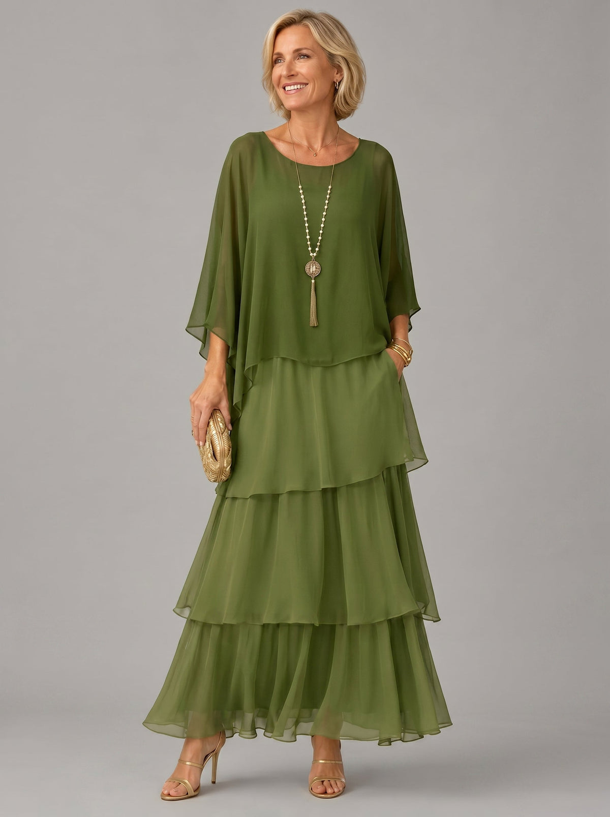 Matilda | Elegancka, zwiewna sukienka maxi