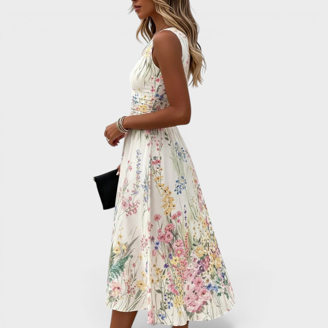 Amelia | Elegancka Sukienka w Kwiaty