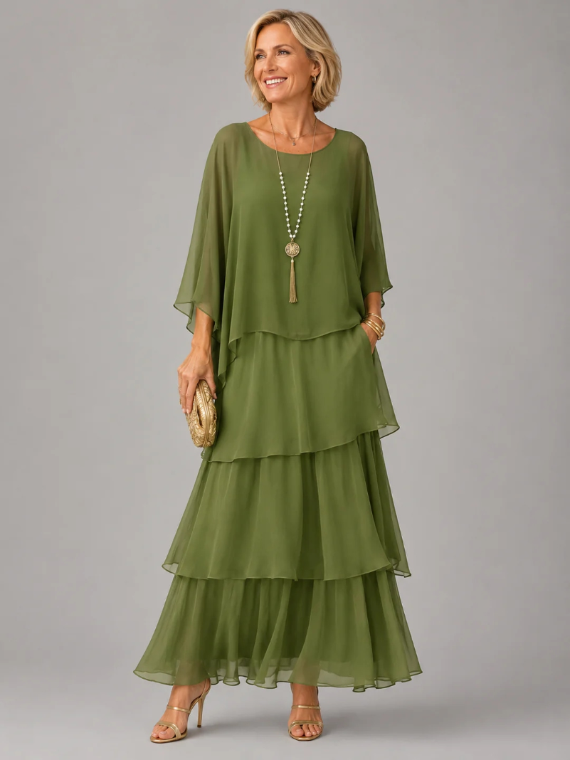 Matilda | Elegancka, zwiewna sukienka maxi