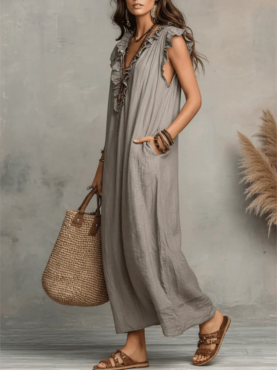 Milena | Sukienka Boho z Falbankami