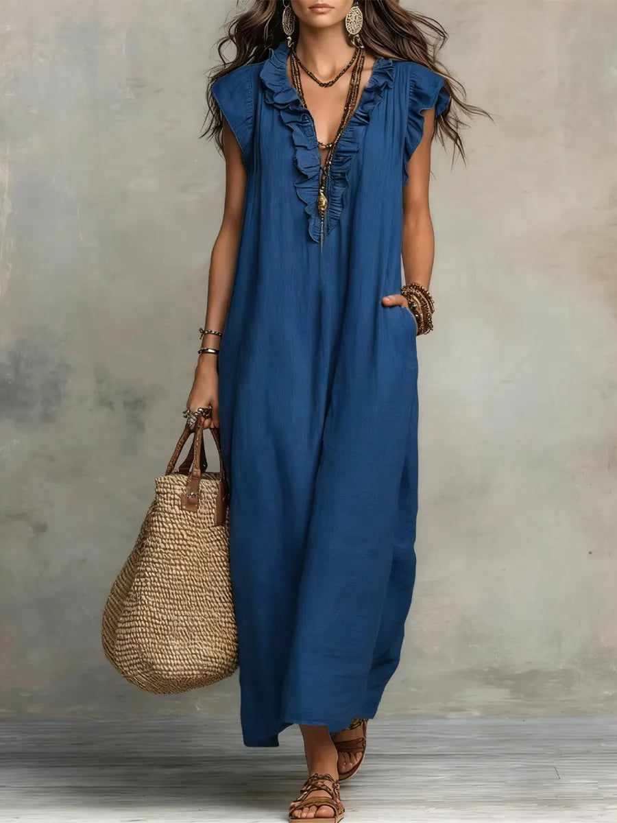 Milena | Sukienka Boho z Falbankami