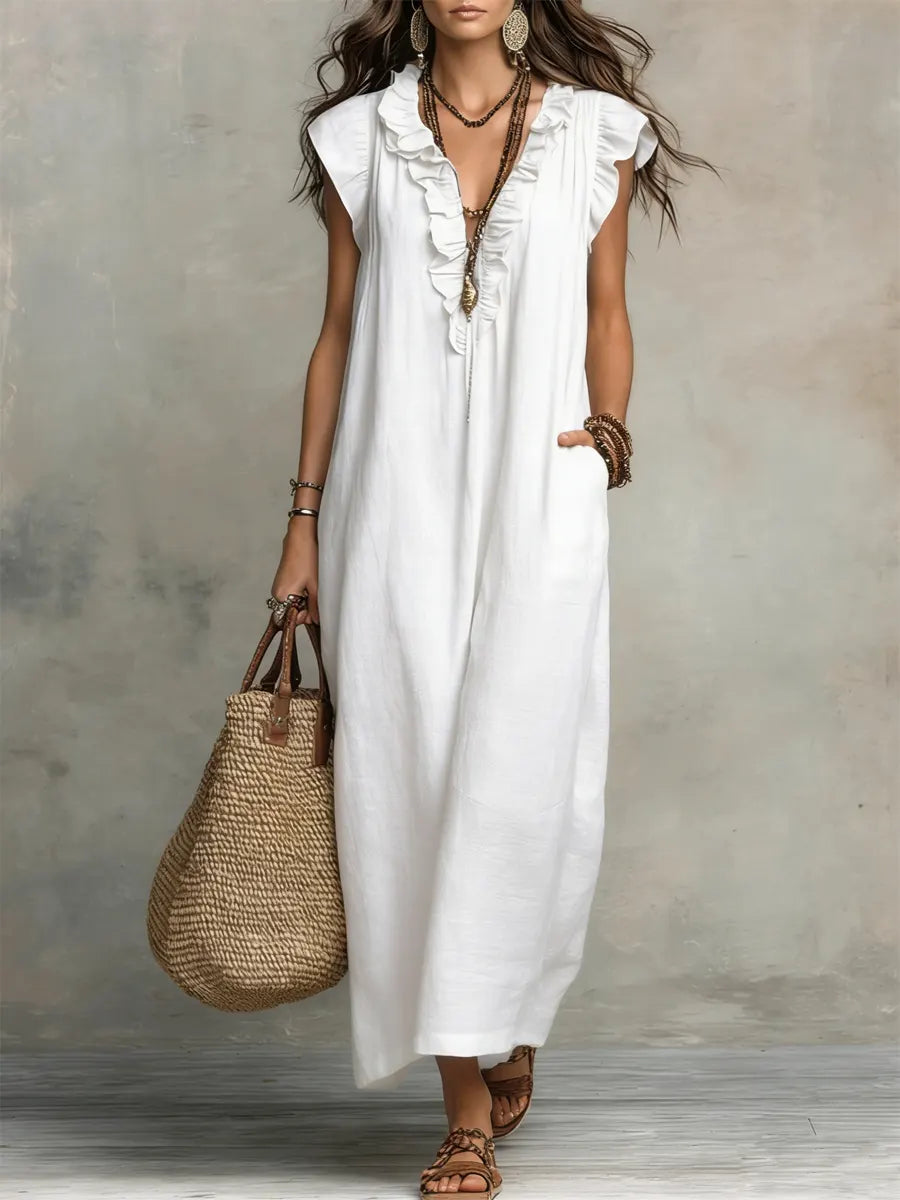 Milena | Sukienka Boho z Falbankami